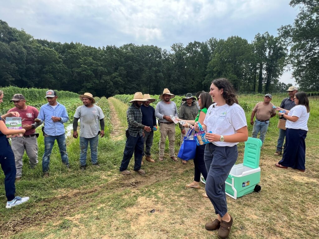 Agriculture Worker Health Program team on farm